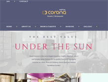 Tablet Screenshot of hotelcoronabharuch.com